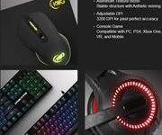 KWG Draco E1A 4 in 1 RGB Multi Colour Backlit Gaming Combo