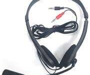 UniQue Stereo Headphones with Flexible Microphone Black