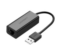 UGREEN CR110 Ethernet Adapter | USB 2.0 to RJ45 - Black