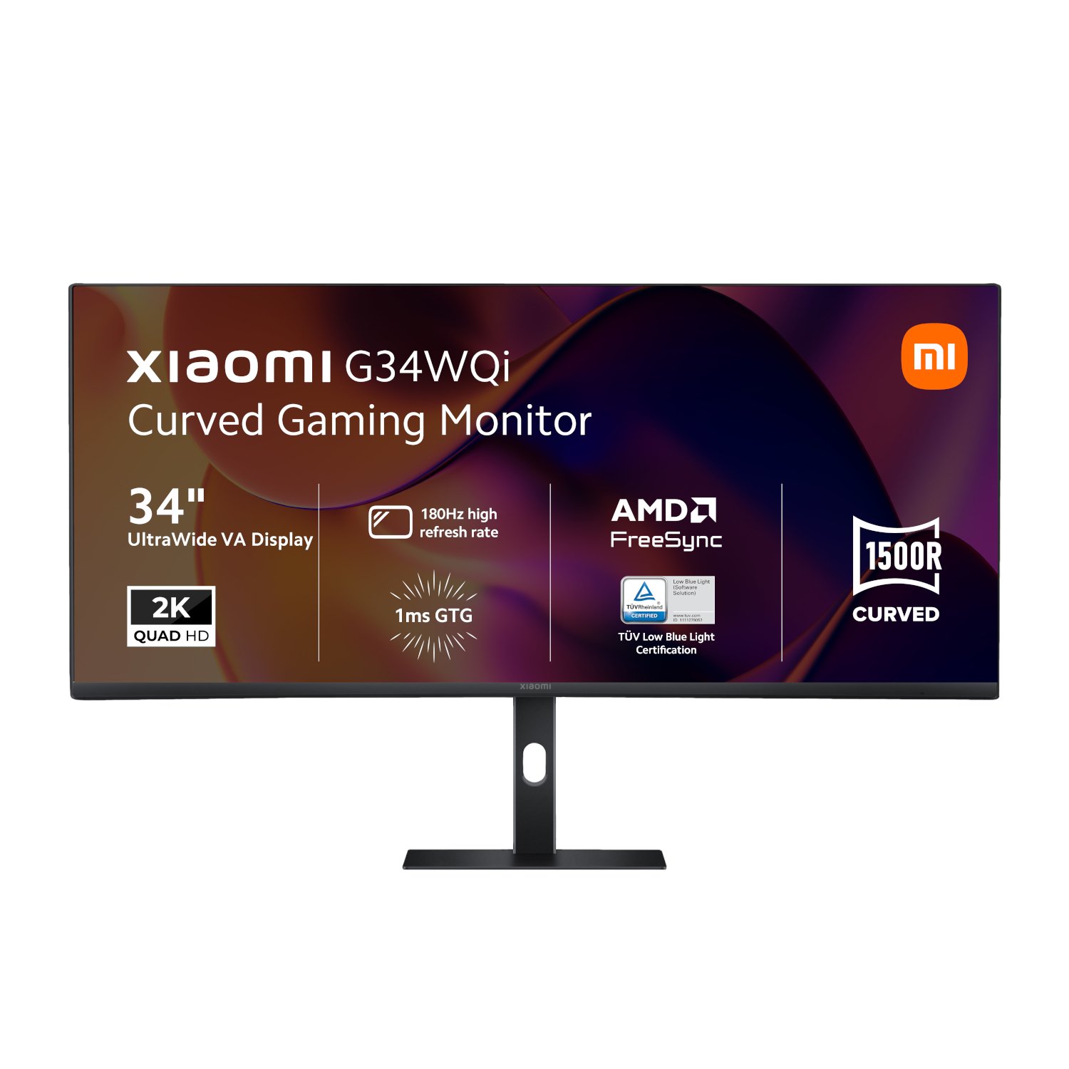 Xiaomi G34WQi 34" 1440p UltraWide VA Curved Gaming Monitor (180Hz, 1ms)