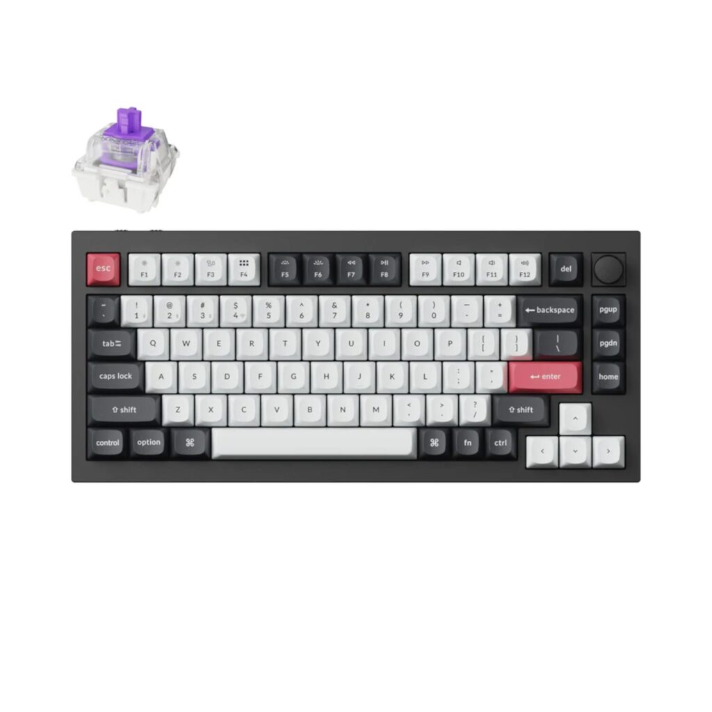 Keychron Q1H-M1 QMK Wireless Custom Keyboard - Black