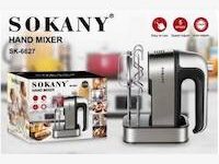 Sokany Hand Mixer 800W Silver Black