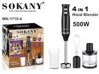 SOKANY hand blender 4 in 1 300W 2Speed