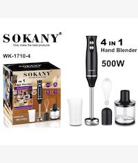 SOKANY hand blender 4 in 1 300W 2Speed