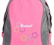 Macaroni Pink and Grey Ateneo Student Backpack