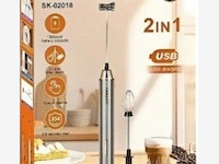 Sokany 2 IN 1 USB Rechargeable Milk Frother & Egg Beater