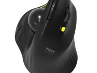 Port Connect Bluetooth + Wireless Rechargeable Ergonomic Trackball Mouse