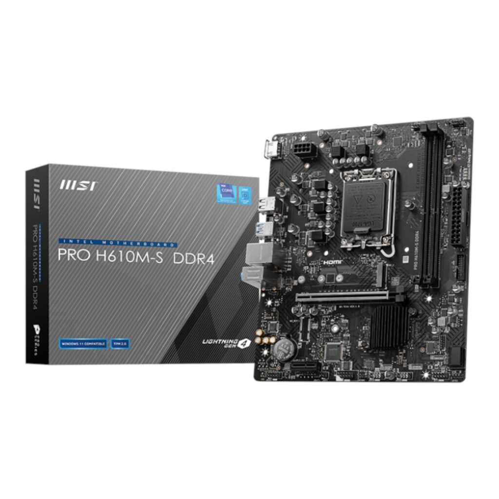 MSI H610M-S PRO LGA1700 M-ATX DDR4 Motherboard