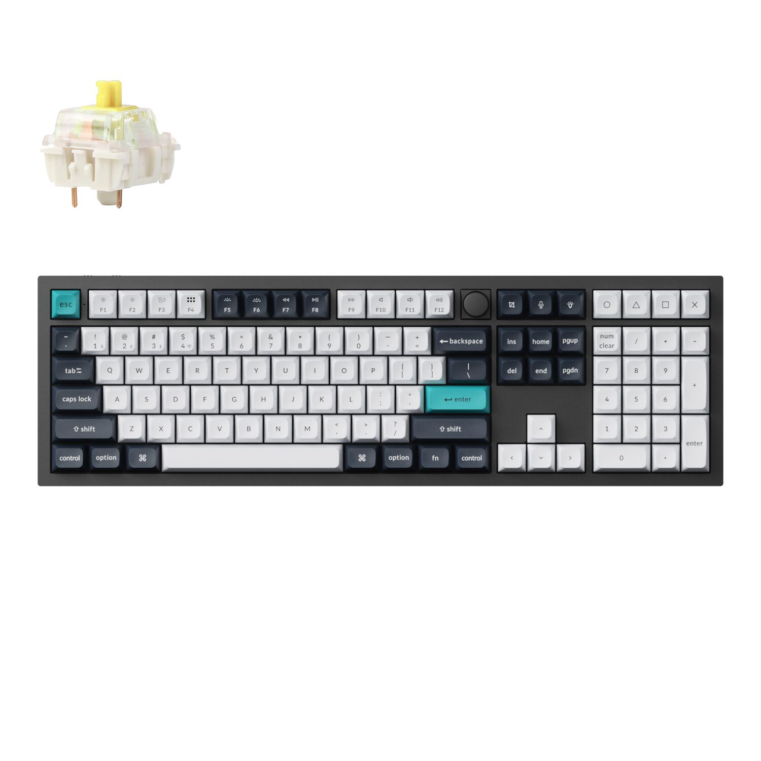 Keychron Q6 Max QMK/VIA Wireless Mechanical Keyboard (Full-Size, Gateron Jupiter Banana) - Image 1