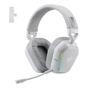 Redragon H868 RGB Wireless Gaming Headset - White