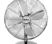 Alva Air 30cm Chrome Metal Desktop Fan