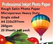 EBox Rough Satin Photo Paper-