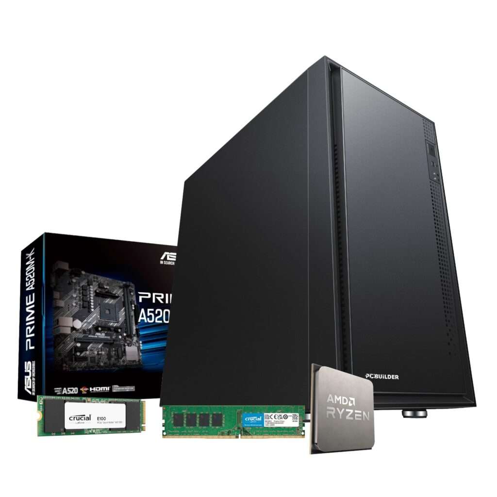 PCBuilder AMD Ryzen 5 3400G HOME MASTER Windows 11 Desktop PC