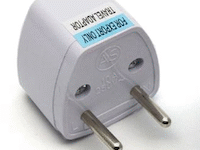 UniQue Travel Adapter Two Pin Male Schuko Plug