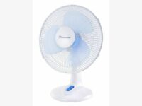 Pineware 30cm White Plastic Desktop Fan