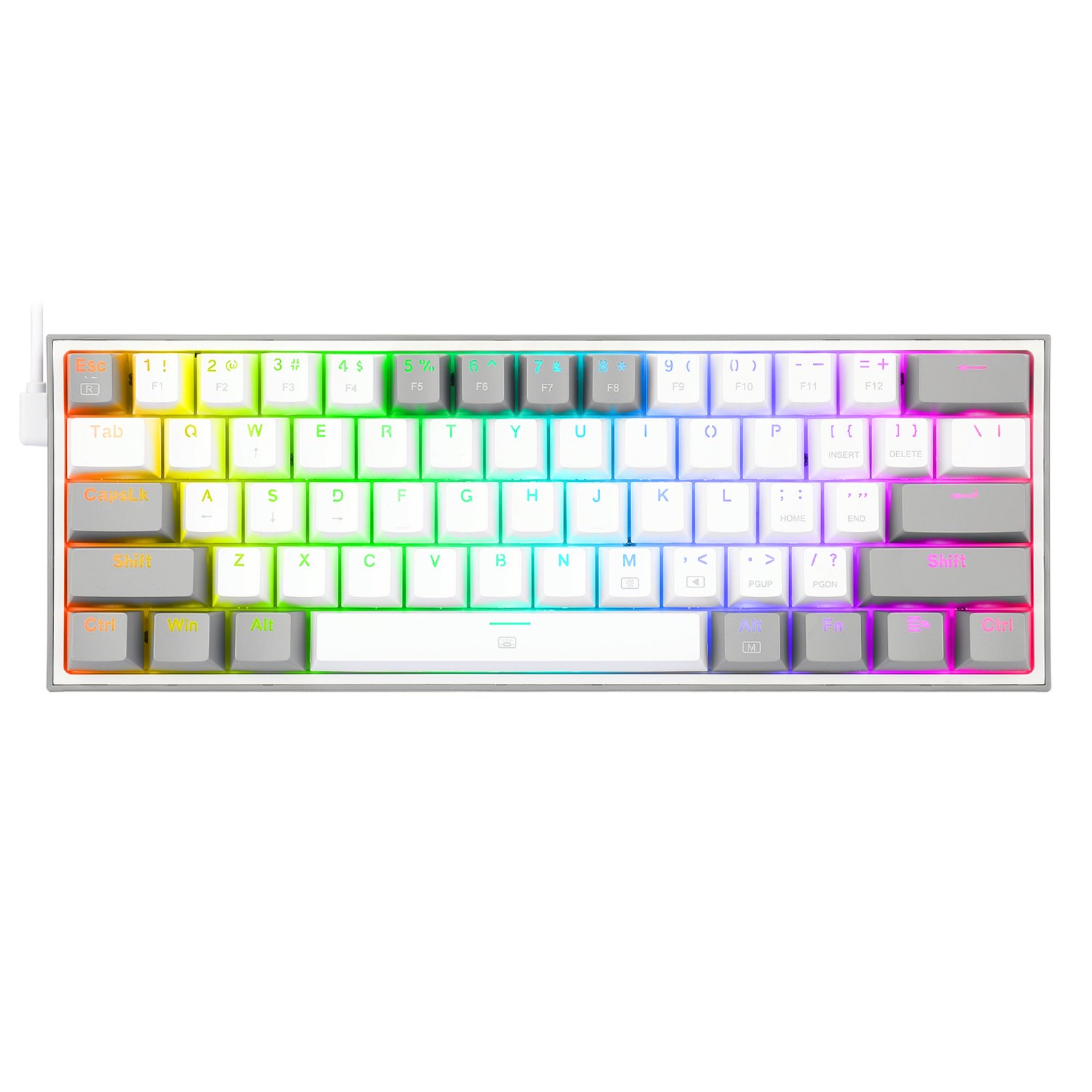 Redragon K617 FIZZ 60% Wired RGB Gaming Keyboard - Image 1