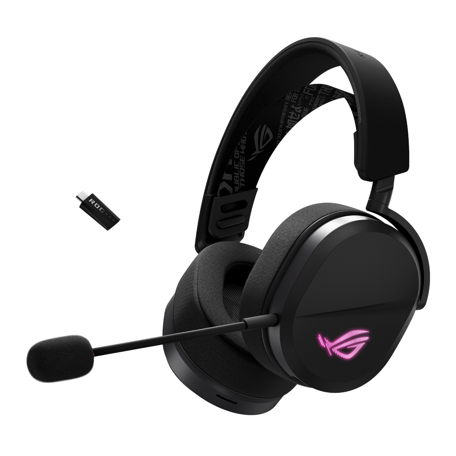 Asus ROG Pelta Stereo Wireless Gaming Headset - Black - Image 1