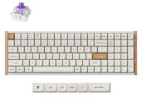 Keychron K4 HE 96% Magnetic Switch Hot-Swap RGB Wireless Keyboard – White (Wood + Aluminium)