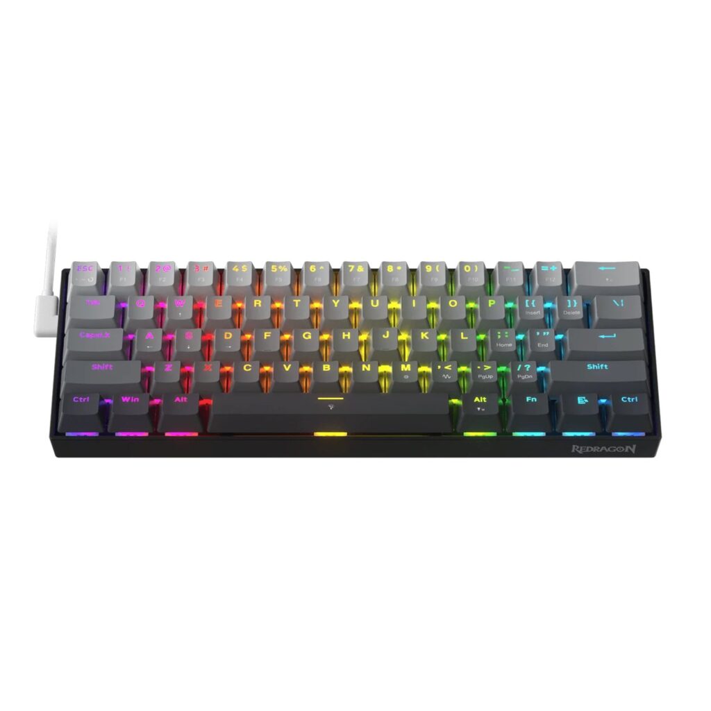 Redragon K617 FIZZ Rapid Trigger 60% Magnet Hall Switch Wired RGB Gaming Keyboard