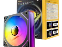 Antec VISION PWM 120mm ARGB Infinity Mirror Case Fan 3 Pack Black