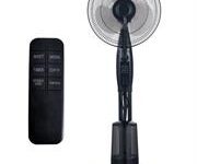 Alva Air 40cm Pedestal Mist Fan Black with remote