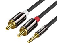 UGREEN AV116 RCA to AUX 3.5mm Audio Cable 1M - Black