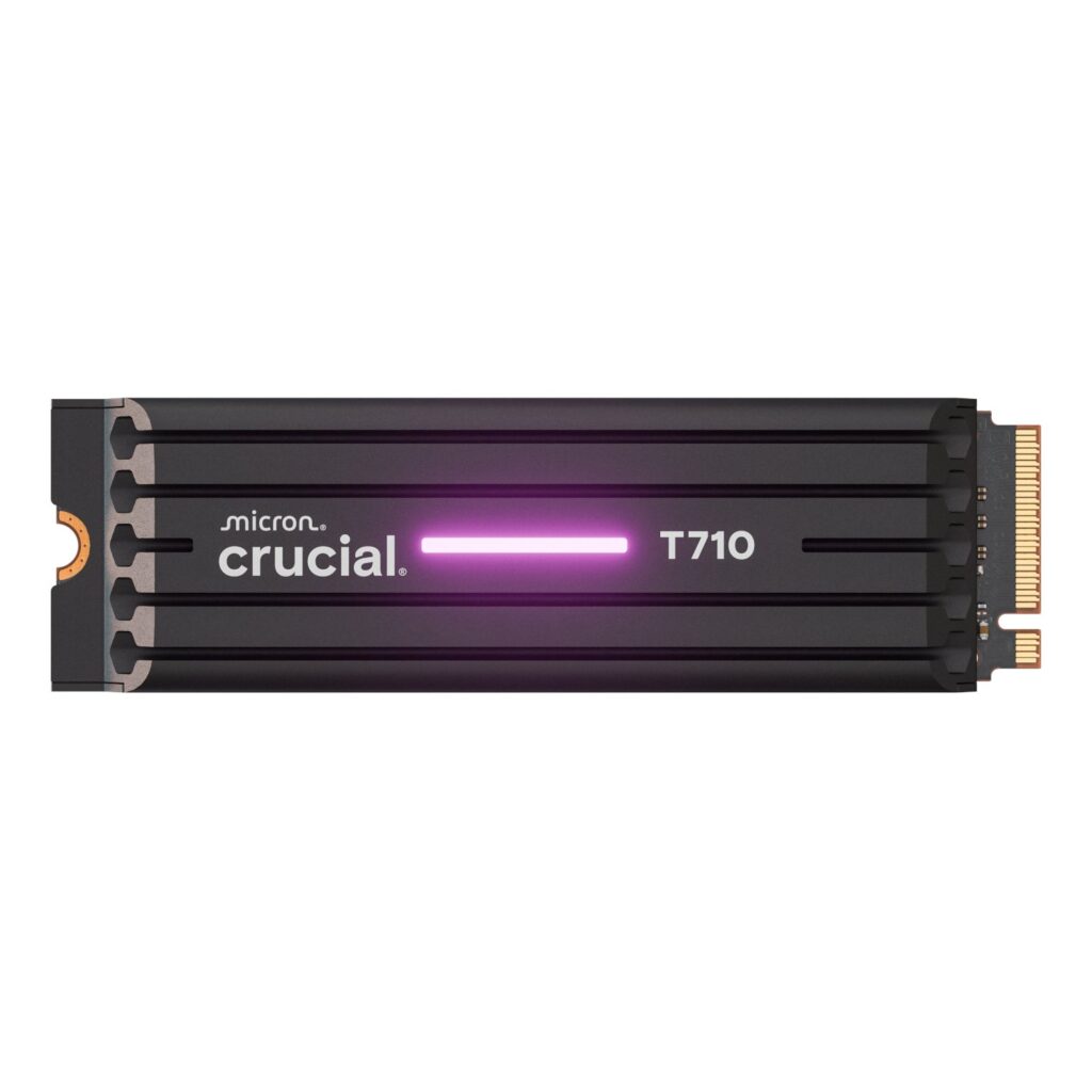 Crucial T710 2TB M.2 NVMe Gen5 NAND SSD with Heatsink