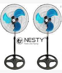 Nesty Twin Pack Set Of 2 x 45cm Floor Standing Cooling Fans