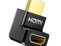 UGREEN HD112 HDMI 4K Male to Female Up-angled Connector - Black