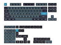 Keychron Double Shot KSA PBT Keycap Set - Dark Grey/Grey/Blue