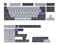Keychron Double Shot KSA PBT Keycap Set - Dark Grey/White Smoke