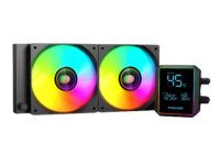 PCBuilder BLIZZARD FROST 240mm AIO ARGB Liquid CPU Cooler - Black