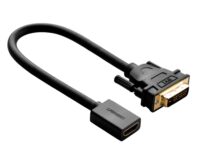 UGREEN DVI to HDMI Cable Adapter 15cm | Male to Female | 1080p Full HD – Black
