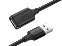 UGREEN USB 2.0 Extension Cable – A Male to Female, 480Mbps Data Transfer – 2M