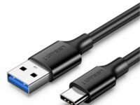 UGREEN Type-C to USB 3.0 Cable 2m – Fast Charging 3A, 5Gbps Sync – Black