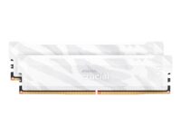 Crucial Pro Overclocking DDR5-6400 32GB Desktop Gaming Memory Kit (16GB x 2) – White