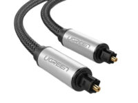 UGreen AV108 Male to Male Toslink Optical Audio Cable 2m–Grey