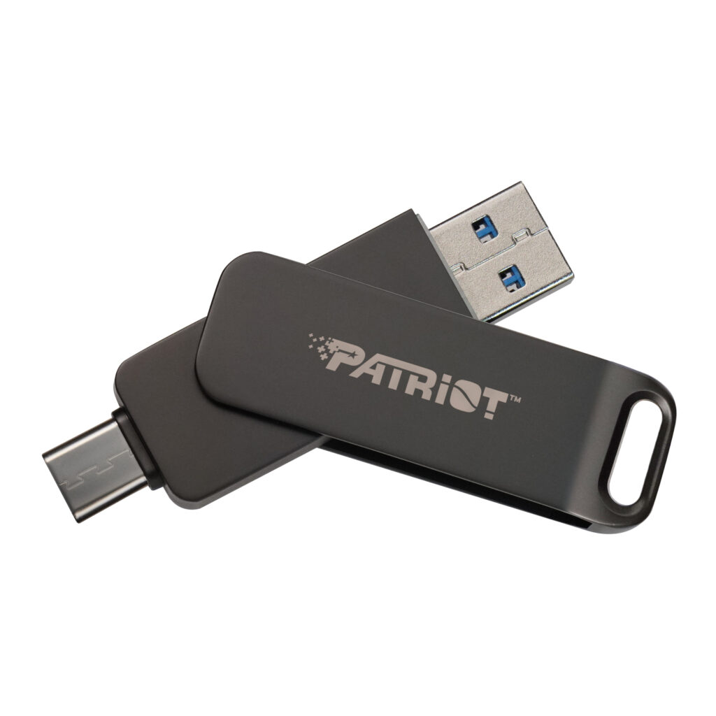 Patriot Rage R550 256GB USB3.2 Swing Type A to Type-C Flash Drive