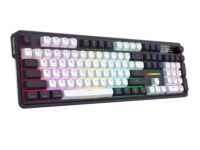 Redragon K762WB-RGB-PRO LCD Full-size Gasket Mechanical Keyboard - Black