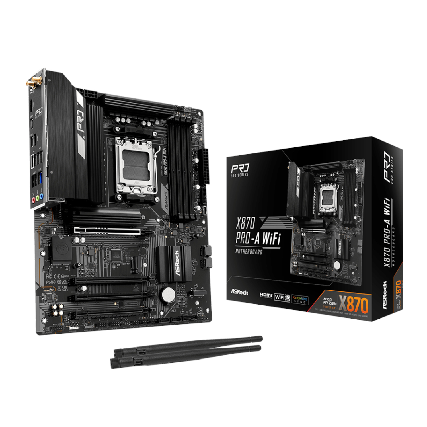 ASRock X870 A-Pro WiFi AMD AM5 ATX Gaming Motherboard - Image 1
