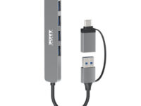 Port Connect USB Type-C to 4-port USB-A 3.0 Hub