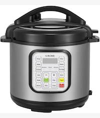 Goldair 6 Litres Electric Stainless Steel Pressure Cooker
