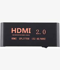 UniQue 4K Metal 2 Port HDMI Splitter