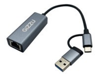 Gizzu High Speed Type-C/A to Gigabit Adapter Poly