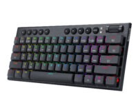 REDRAGON Horus Mini 61Key Red Switch RGB Low Profile Gaming Mechanical Keyboard - Black