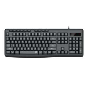 Redragon BK-7366 Full-size Ergonomic Wired Membrane Office Keyboard - Black