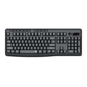 Redragon BK-7367 Full-size Ergonomic Wireless Membrane Office Keyboard - Black