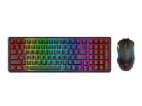 Redragon S162 RGB 3-Mode Wireless Mechanical Gaming Keyboard and Mouse Combo - Black