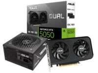 Asus Nvidia GeForce RTX 5050 OC Edition and 750W 80 PLUS Bronze Non-Modular Power Supply Bundle