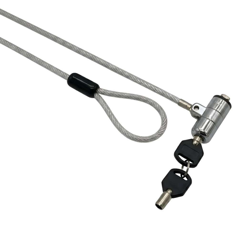 GIZZU 1.8m T-Bar Laptop Cable Lock Master Key Compatible